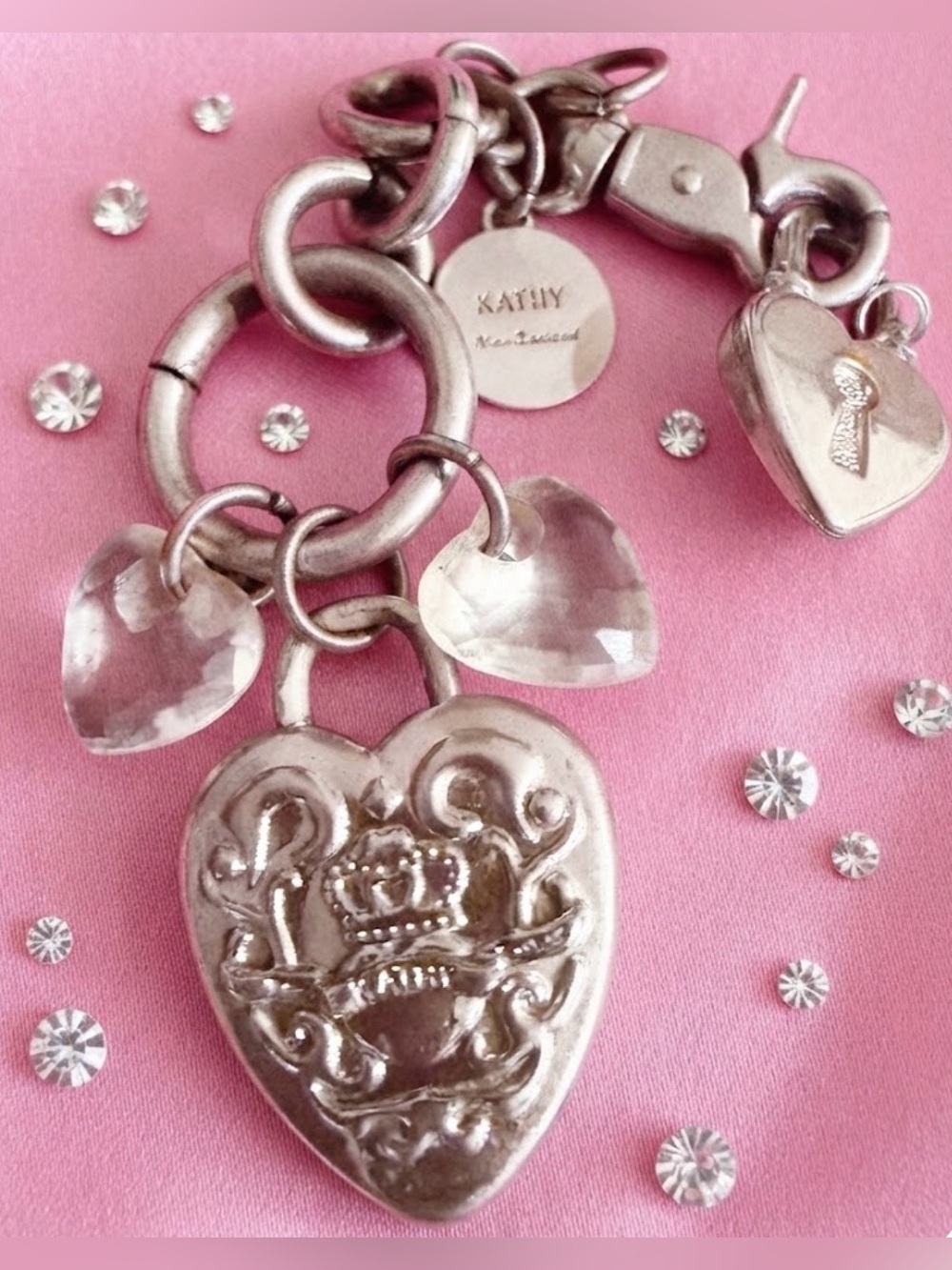 Vintage Kathy van zeeland chain and charms
